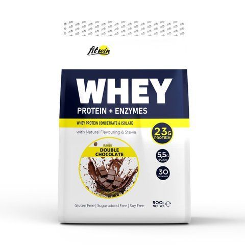 Whey - 900g Double Chocolate (Пошкоджена упаковка) 2023-10-7628 фото