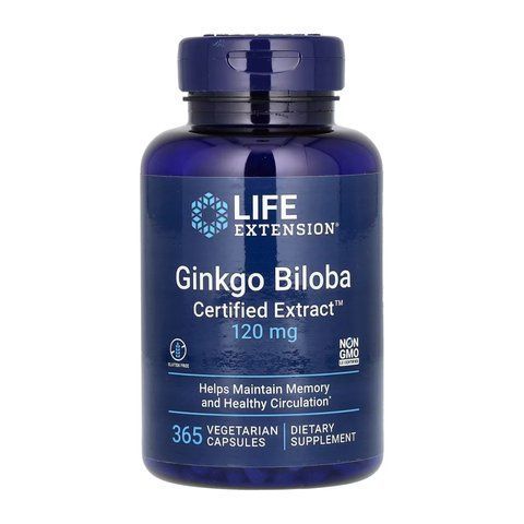 Ginkgo Biloba Certified Extract&trade;	120mg - 365 vcaps 2022-10-1899 фото