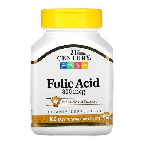 Folic Acid 800 mcg - 180 tabs 32310 фото