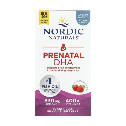 Prenatal DHA - 90 softgels Strawberry 2023-10-5948 фото